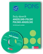 Książki do nauki języka angielskiego - Pons Duży Słownik Angielsko-Polski Polsko-Angielski z Płytą CS - miniaturka - grafika 1