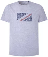 Koszulki męskie - Pepe Jeans Koszulka męska Raizo, biały, XXL - miniaturka - grafika 1