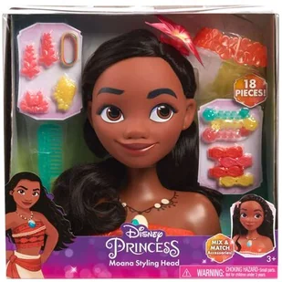 Lalka Głowa do stylizacji czesania włosów Księżniczka Disney Vaiana Moana Fryzjer + akcesoria - Lalki dla dziewczynek - miniaturka - grafika 1