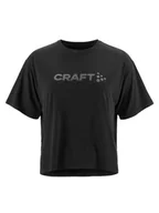 Koszulki i topy damskie - Craft CORE Tone BI-Blend Tee | koszulka sportowa damska XXL | czarna | odzież sportowa dla kobiet z recyklingu poliestru i lyocell | Soft Touch koszulka funkcyjna damska | damska koszulka sportowa - miniaturka - grafika 1