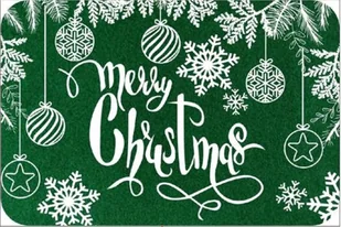 Wycieraczka Christmas Green 8X400X600 Zielona - Wycieraczki - miniaturka - grafika 1