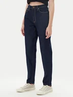 Spodnie damskie - Guess Jeans Jeansy W4YA0D D5CC1 Granatowy Mom Fit - miniaturka - grafika 1