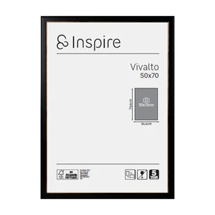 Rama na zdjęcie Vivalto 50 x 70 cm czarno-złota Inspire - Ramki na zdjęcia - miniaturka - grafika 1