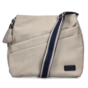 Rieker H1004-60 BEIGE torebka damska EKO beżowa - Torebki damskie - miniaturka - grafika 1