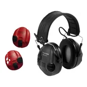 Sprzęt ratunkowy - Ochronnik Słuchu Sporttac Czarno-Czerwony 3M™ Peltor™ - miniaturka - grafika 1