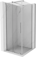 Kabiny prysznicowe - Mexen Velar kabina prysznicowa rozsuwana 100x100 cm, transparent, chrom - 871-100-100-01-01 - miniaturka - grafika 1