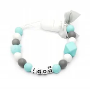 Akcesoria do smoczków - Silikonowa zawieszka do smoczka IGOR upominek - miniaturka - grafika 1