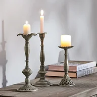 Świeczniki - Świecznik, zestaw 3 szt. Chandra - miniaturka - grafika 1