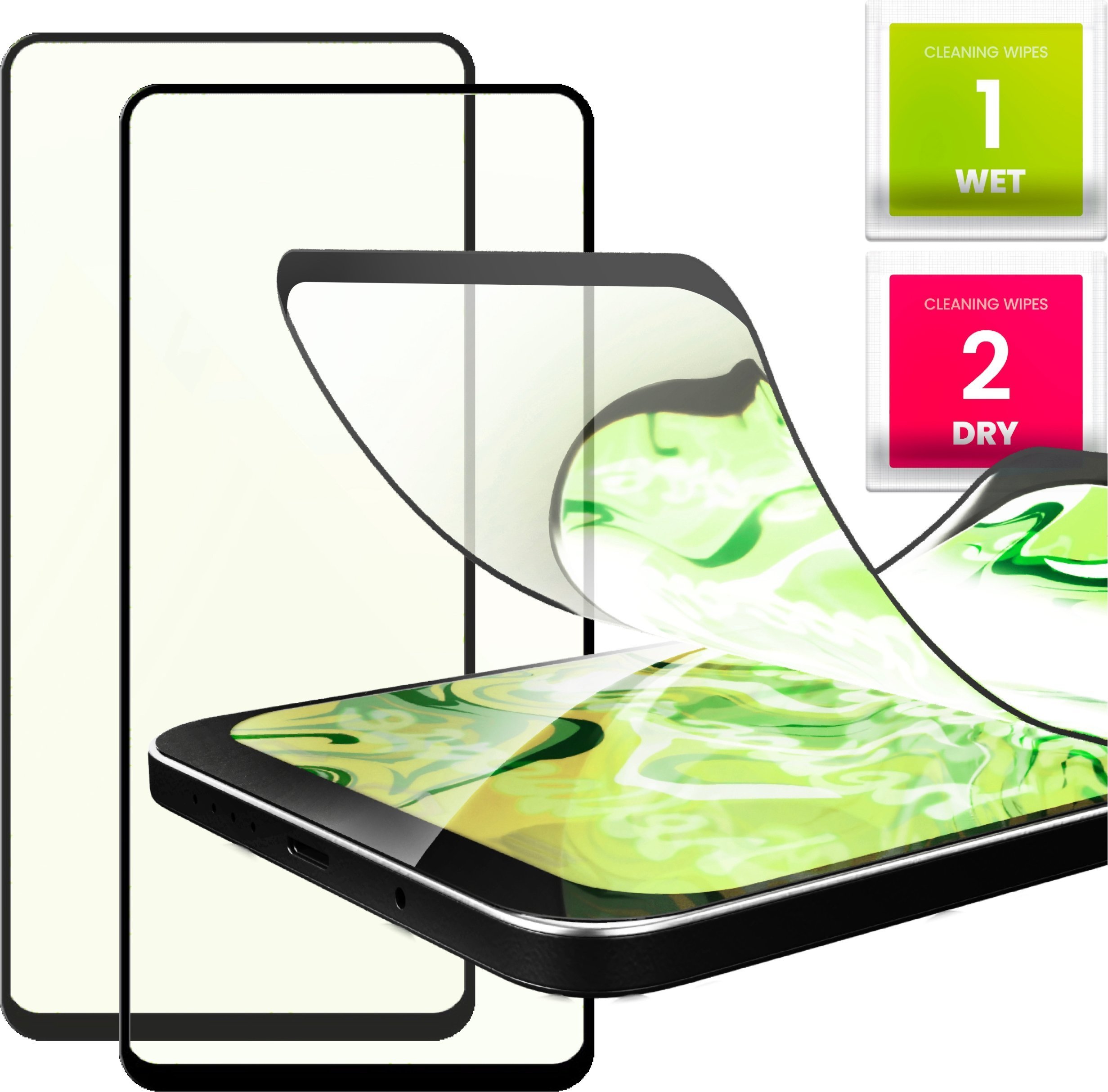 Hello Case 2x Szkło Hybrydowe do Samsung Galaxy A54 5G szybka 9H, 5D, na cały ekran