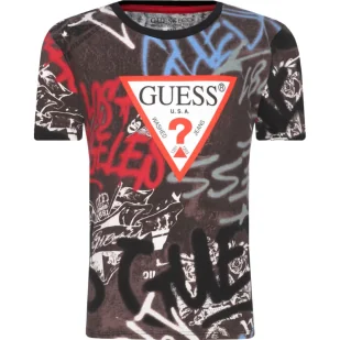 Guess T-shirt Regular Fit - Koszulki dla chłopców - miniaturka - grafika 1