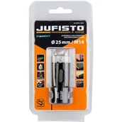 Otwornice - Jufisto Otwornica z nasypem diamentowym 25 mm M14 diament lutowany - miniaturka - grafika 1