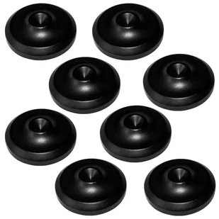 Analogis Spike-Pucks - Komplet podkładek pod kolce (8 sztuk) Czarny - Głośniki - stojaki i akcesoria - miniaturka - grafika 1