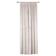 Zasłony - Zasłona z taśmą GOMERA 135 x 245 cm, kolor beżowy - miniaturka - grafika 1