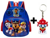 Plecaki szkolne i tornistry - Plecak dla przedszkolaka chłopca szkolny kieszenie PSI PATROL + BRELOK - miniaturka - grafika 1