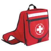 Apteczki i materiały opatrunkowe - Apteczka "Szkolna 2" w plecaku z tkaniny wodoodpornej - DIN 13157. - miniaturka - grafika 1