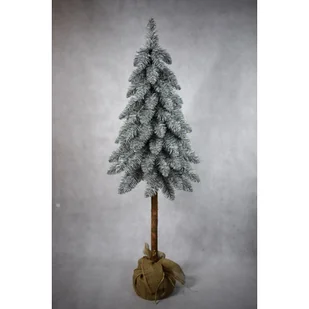 Choinka sztuczna na pniu ośnieżona 160 cm - Choinki - miniaturka - grafika 1