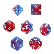 Komplet kości  RPG. Kamienie Księżycowe. Superman Rebel - Akcesoria do gier planszowych - miniaturka - grafika 1