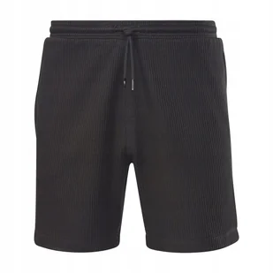 REEBOK - SZORTY SPORTOWE MĘSKIE - RI VECTOR TAPE SHORT HS9441 CZARNE - Spodenki męskie - miniaturka - grafika 1