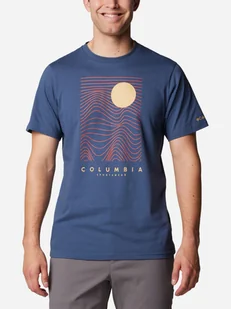 Koszulka męska bawełniana Columbia CSC Seasonal Logo Tee 1991036479 S Niebieska (195981462531) - Koszulki męskie - miniaturka - grafika 1