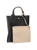 Torebki damskie - Lacoste Torebka Vertical Shopping Bag NF2991AA Czarny - miniaturka - grafika 1