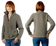 Bluzy damskie - Bluza Polarowa Damska Ciepła POLAR MAX02 S oliwka - miniaturka - grafika 1