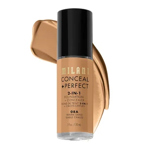 Milani Conceal + Perfect 2-in-1 Foundation + Concealer Podkłady 30 ml WARM SAND - Podkłady do twarzy - miniaturka - grafika 1