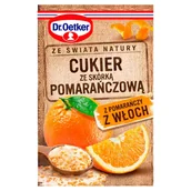 Cukier i słodziki - Dr. Oetker Dr Oetker DR OETKER ZE ŚWIATA NATURY CUKIER ZE SKÓRKĄ POMARAŃCZOWĄ 15 G zakupy dla domu i biura 57195141 - miniaturka - grafika 1