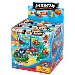 Zestaw figurek MAGIC BOX Piratix Adventure World Shark Treasure Sea Speeder PPX2D412IN00 (1 figurka) - Figurki dla dzieci - miniaturka - grafika 1