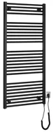 Grzejniki łazienkowe - Aqualine Ogrzewanie - Element grzejny 60x132 cm, 600 W, czarny mat ILE36TB - miniaturka - grafika 1