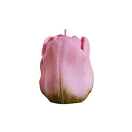 Świece - Świeca zapachowa tulipan 9 x 10 cm różowa - miniaturka - grafika 1