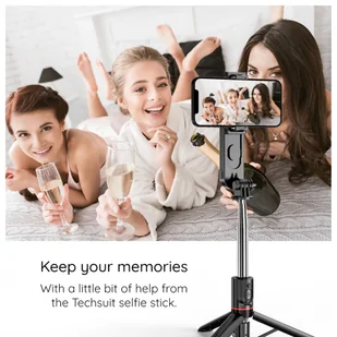Kijek Selfie Stick uchwyt do telefonu zdjęć statyw Tripod L15 z Lampa LED + Pilot Bluetooth na telefon Czarny - Pozostałe akcesoria do telefonów Kijek Selfie Stick uchwyt do telefonu zdjęć statyw Tripod L15 z Lampa LED + Pilot Bluetooth na telefon Czarny - Pozostałe akcesoria do telefonów - miniaturka - grafika 14