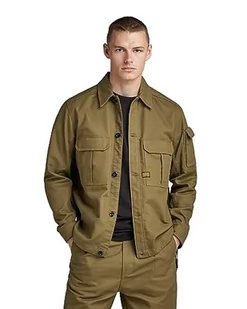 G-STAR RAW Męska koszula z 2 kieszeniami Relaxed Ls Button Down Shirt, Zielony (Dark Olive D22967-d190-c744), XL - Koszule męskie - miniaturka - grafika 1