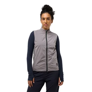 Damska kamizelka rowerowa Jack Wolfskin BIKE COMMUTE XT VEST W dark taupe - M - Kamizelki damskie - miniaturka - grafika 1