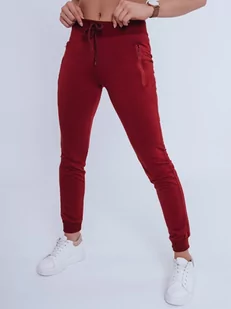 Spodnie damskie dresowe JULIET bordowe Dstreet UY0823-M/L - Spodnie damskie - miniaturka - grafika 1
