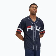 Koszulki męskie - Koszulka męska FILA Lashio Baseball black iris - miniaturka - grafika 1