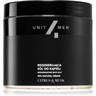 Unit4Men Regenerująca sól do kąpieli Citrus & Musk 700g - Kosmetyki do kąpieli - miniaturka - grafika 1