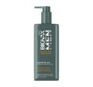 Szampony do włosów - Biovax Men Strong Hair Scalp Detox szampon 2w1 do włosów i zarostu 200ml - miniaturka - grafika 1