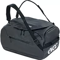 Torby podróżne - EVOC DUFFLE BAG 100 wodoodporna torba podróżna (odpinany pasek do noszenia, oddzielna kieszeń zewnętrzna, uniwersalna torba na sprzęt, w tym zintegrowana kieszeń, bez PVC), szaro-czarna węglowa - miniaturka - grafika 1