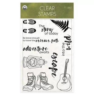P13, Zestaw stempli, Hit the road 01 A6, 11 sztuk - Scrapbooking - miniaturka - grafika 1