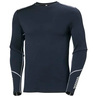 Helly-Hansen Męska koszulka LIFA Merino Midweight Crew, 600 Granatowy, XXL - Koszulki męskie - miniaturka - grafika 1