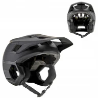 Kaski rowerowe - Kask Rowerowy Fox Dropframe Black S (52-54 cm) mtb gravel otwarty kask - miniaturka - grafika 1