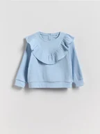 Bluzki dla niemowląt - Reserved - Koszulka z falbanką - jasnoniebieski - miniaturka - grafika 1