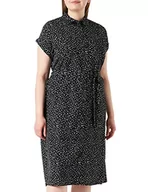 Sukienki - ONLY Damska sukienka Onlhannover S/S Shirt Dress Noos WVN, Czarny/Aop: confetti, 46 - miniaturka - grafika 1