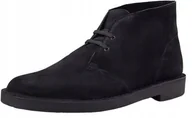 Botki męskie - CLARKS TRZEWIKI MĘSKIE CZARNE SKÓRZANE 45 Ż8B - miniaturka - grafika 1