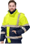 Odzież robocza - KURTKA OCHRONNA OCIEPLANA REIS BOMBERVIS; ŻÓŁTO-GRANATOWY (M) - miniaturka - grafika 1