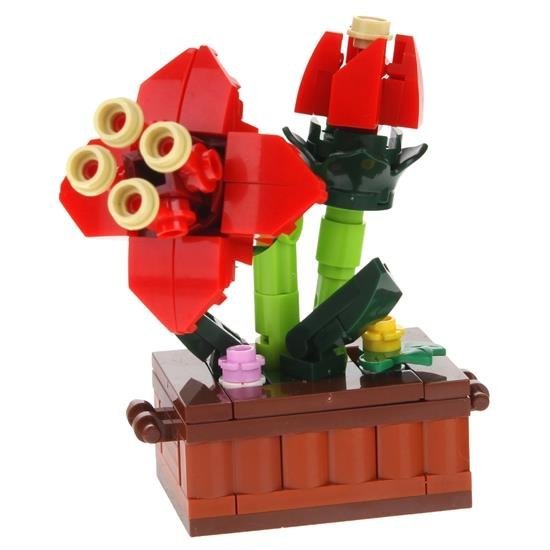 Klocki Konstrukcyjne Kwiaty w Doniczce do Budowania - Zwartnica