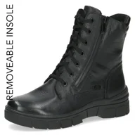 Botki damskie - Wygodne botki czarne Agathe [26235-41-022] [Rozmiar: 39] - miniaturka - grafika 1