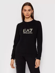 Emporio Armani EA7 Bluza 8NTM35 TJCQZ 0200 Czarny Regular Fit - Bluzy damskie - miniaturka - grafika 1