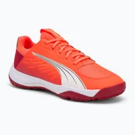 Buty sportowe męskie - Buty do piłki ręcznej dziecięce PUMA Accelerate Jr glowing red/white/dark crimson/black WYSYŁKA W 24H 30 DNI NA ZWROT - miniaturka - grafika 1