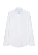 Koszule męskie - Seidensticker Męska koszula biznesowa, ekstra slim fit, nie wymaga prasowania, kołnierz Kent, długi rękaw, 100% bawełna, biały, 37 - miniaturka - grafika 1